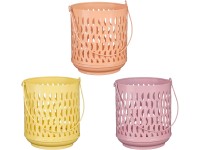 Mica Decorations mécsestartó halvány rózsaszín lila sárga 15 cm átmérő többféle