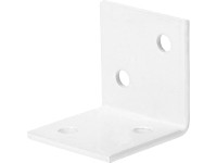 Széles szegletvas fehér porszórt 30 mm x 30 mm x 30 mm Széles szegletvas fehér porszórt 30 mm x 30 mm x 30 mm