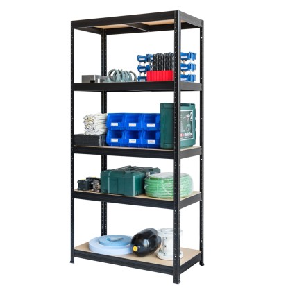 Fémpolcállvány acél 5 polcos 180 cm x 90 cm x 45 CM 350 Kg terhelhetőség
