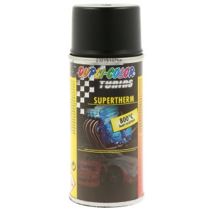Dupli-Color Supertherm festékspray, hőálló 600°C-ig, kipufogókhoz és motorokhoz.