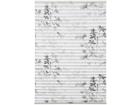 Gardinia pliszé madárbirs levelek 40 cm x 130 cm fehér