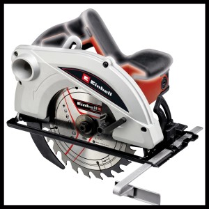 Einhell TC-CS 1410 kézi körfűrész: Kompakt fűrész a pontos vágásokhoz. Tartalmazza a fűrészlapot és a porelszívást.