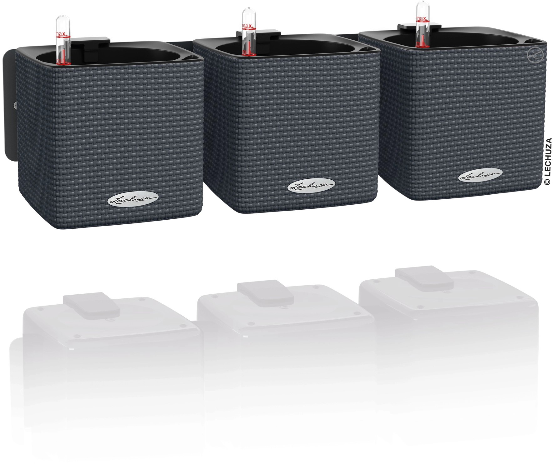 Lechuza Green Wall Home Kit Color virágtartó szett palaszürke vásárlása