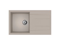 Miló beépíthető mosogató Luxuria 86 gránit kompozit homokszínű Miló beépíthető mosogató Luxuria 86 gránit kompozit homokszínű