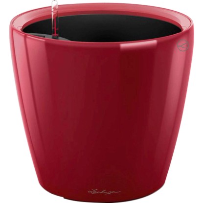 Lechuza Classico Premium LS kaspó 22 cm átmérő x 21 cm skarlátvörös magasfényű