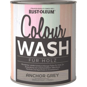 Rust-Oleum Colour Wash Anchor Grey doboz, gyöngyházfényű hatású festék fához.