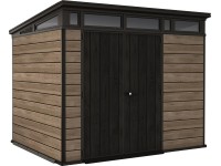 Signature Pent 9 x 7 műanyag kerti ház - kőrisfa