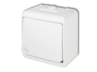 Aquastar váltókapcsoló jelzőfényes IP54 fehér Aquastar váltókapcsoló jelzőfényes IP54 fehér