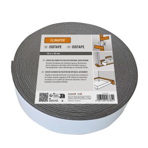 Climapor Isotape öntapadó, tekercs szürke szigetelőszalag fűtés szereléshez.