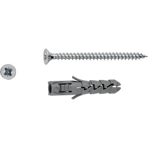 LUX Tipli 8x40 mm csavarokkal, 10 darabos készlet betonhoz és téglához.