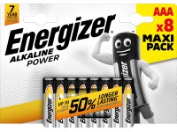 Energizer elem alkáli Power mikro AAA elem 8 db
