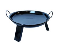 Füles tűzrakó tál zománcozott