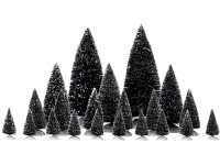 Lemax karácsonyi dioráma-szett fenyőfa 21 db zöld - fehér