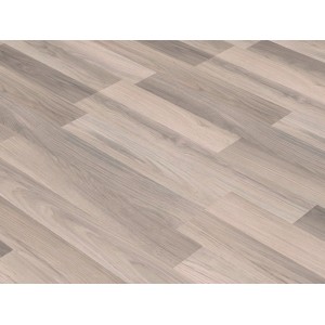 Világos laminált padló Comfort Ezüst Tölgy 7 mm fa szerkezettel és click rendszerrel.