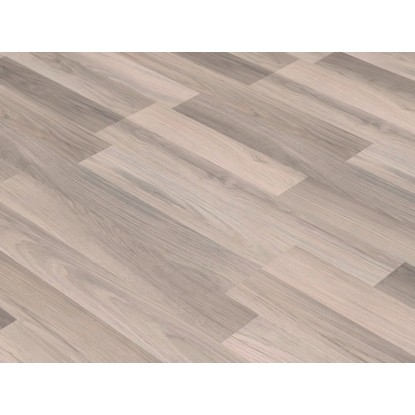 Világos laminált padló Comfort Ezüst Tölgy 7 mm fa szerkezettel és click rendszerrel.