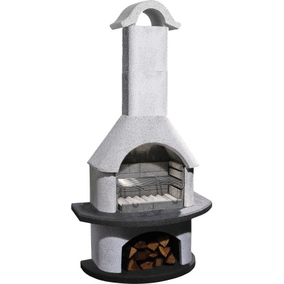 Buschbeck Verona grillezőkemence fehér-antracit