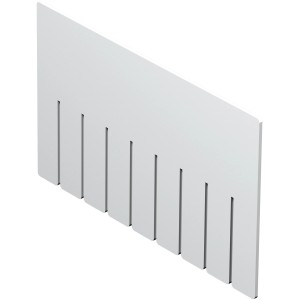 Fehér Eurobox rendszer elválasztó (26x16cm) tárolódobozokhoz.