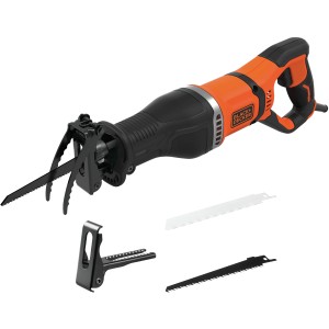 Black+Decker BES301 750 W orrfűrész fa és fém fűrészlapokkal.