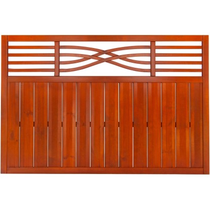 Malaga rács nélküli kerítéselem 120 cm x 180 cm tikfa