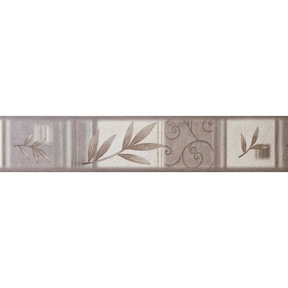 Bordűr 6306-29 modern leveles barna  5x0,13m