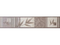 Bordűr 6306-29 modern leveles barna 5x0,13m Bordűr 6306-29 modern leveles barna 5x0,13m