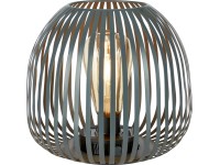 Mereta napelemes LED-es dekorlámpa Ø 20 cm x 18,5 cm szürke
