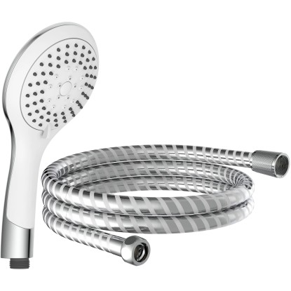 Broadway kézi zuhanyfejkészlet króm-fehér