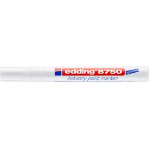 Fehér Edding 8750 ipari festékjelölő fedő jelölésekhez.