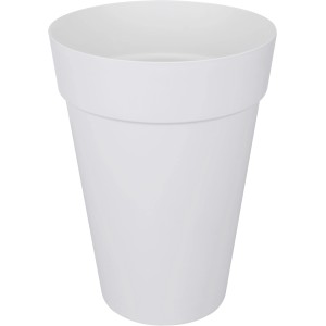Fehér, magas Elho Loft Urban virágcserép, Ø 28 cm, kültéri használatra.