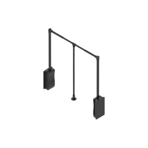 Rejs Teleszkópos ruhatartó Lifter Basic 64,5-93 cm fekete