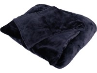 Plüss takaró sötétkék színben 140 cm x 180 cm Plüss takaró sötétkék színben 140 cm x 180 cm