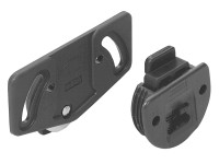 Hettich SlideLine 55 szerelőkészlet egy db 30 kg-os műanyag ajtóhoz, barna Hettich SlideLine 55 szerelőkészlet egy db 30 kg-os műanyag ajtóhoz, barna