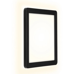 Szögletes, fekete Brilo Frankfurt LED kültéri fali lámpa. Modern kültéri fali lámpa.