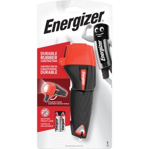 Energizer Impact munkalámpa elemekkel, strapabíró, piros/fekete. Ideális műhelybe és építkezésre.