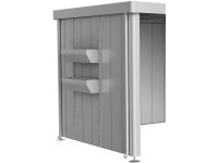 Biohort FloraBoard Neo szerszámos házhoz 197 cm x 84 cm ezüstmetál