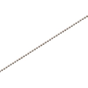 Horganyzott csomólánc, Ø 1,8 mm, méterre eladó. Díszlánc otthonra és kertbe.