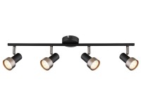 Rábalux Konrad beltéri mennyezeti spot lámpa matt fekete GU10 4xMAX50W IP20