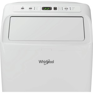 Fehér t.b.t. légkondicionáló a Whirlpooltól beltéri használatra.