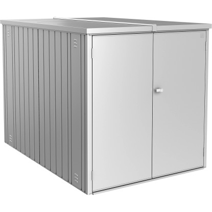 Biohort minigarázs 145 cm x 203 cm x 151 cm ezüst-metál