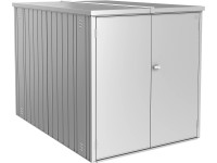 Biohort minigarázs 145 cm x 203 cm x 151 cm ezüst-metál