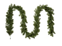 Karácsonyi dekor műfenyő girland 270 cm zöld