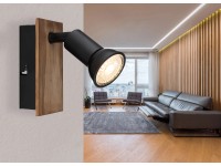 Globo Drew spotlámpa 1 izzós sötétbarna 60 mm x 105 mm