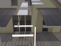 Terasztető bővítő modul szélesség: 120 cm x mélység: 306 cm fehér Terasztető bővítő modul szélesség: 120 cm x mélység: 306 cm fehér