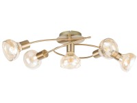 Rábalux Holly mennyezeti spotlámpa 5-ös 68 cm antik arany - borostyán