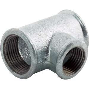 T-idom temperöntvényből, 24,1/18,6 mm, víz- és fűtésrendszerekhez.