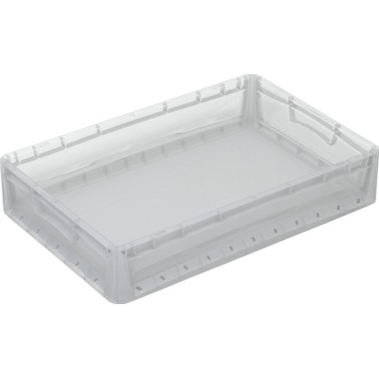 Eurobox-rendszer Tauro tömörfalú doboz 60 cm x 40 cm x 12 cm átlátszó