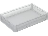Eurobox-rendszer Tauro tömörfalú doboz 60 cm x 40 cm x 12 cm átlátszó Eurobox-rendszer Tauro tömörfalú doboz 60 cm x 40 cm x 12 cm átlátszó