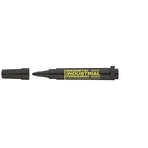 Fekete filctoll, tartós jelölő eltávolított kupakkal.