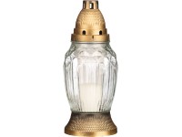 Kegyeleti üvegmécses több féle színben 260 mm magas