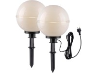 Just Light. Hemis kültéri dekorlámpa 2 részes fehér 30 cm átmérő